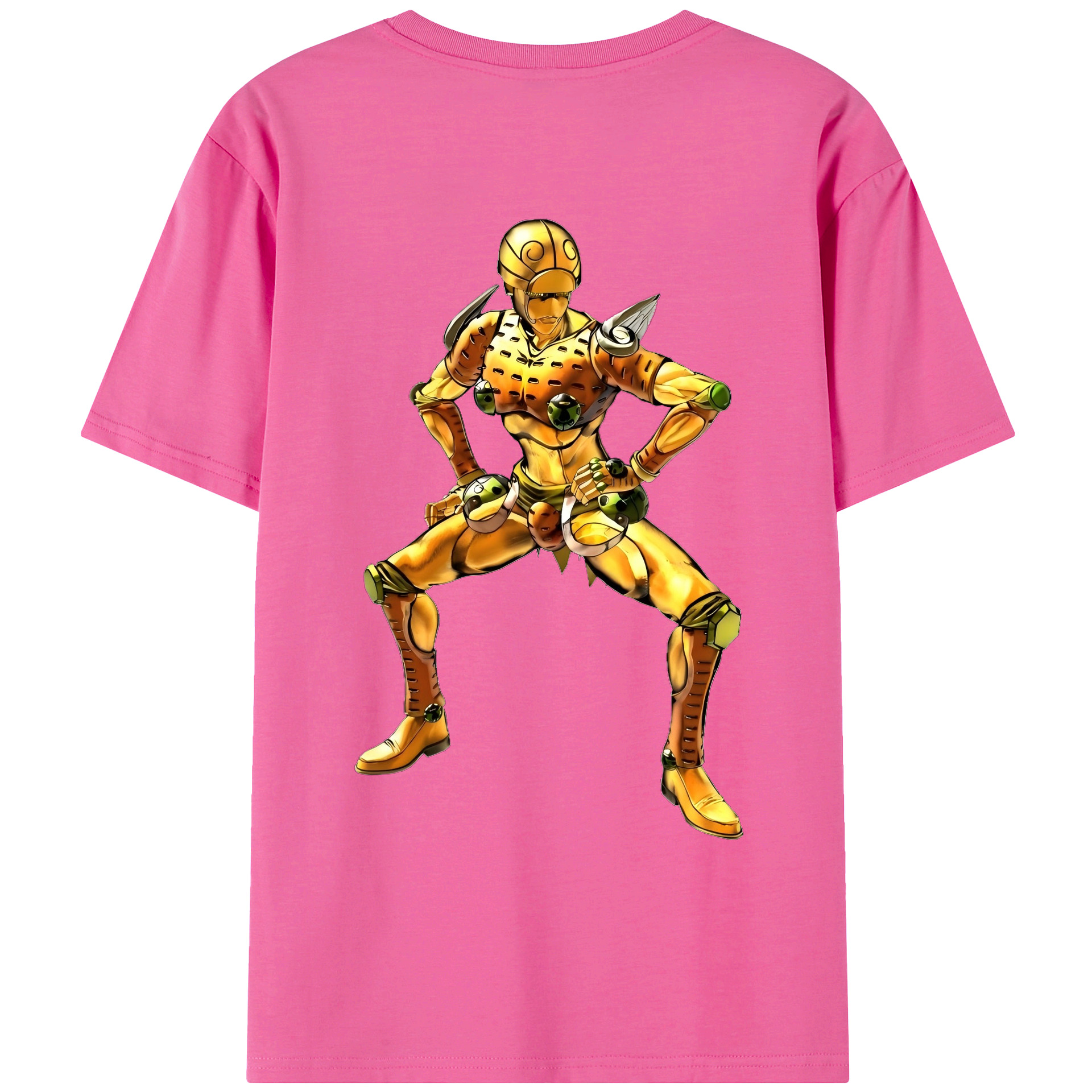 （画像用） ジョジョの奇妙な冒険 ジョルノ?ジョバァーナ JoJo's Bizarre Adventure Giorno Giovanna レディース半袖Tシャツ(バックプリント)